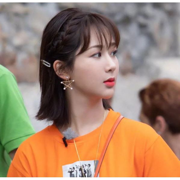 Bông tai nữ ngôi sao xi mạ Bạc S925 cá tính phong cách Hàn Quốc