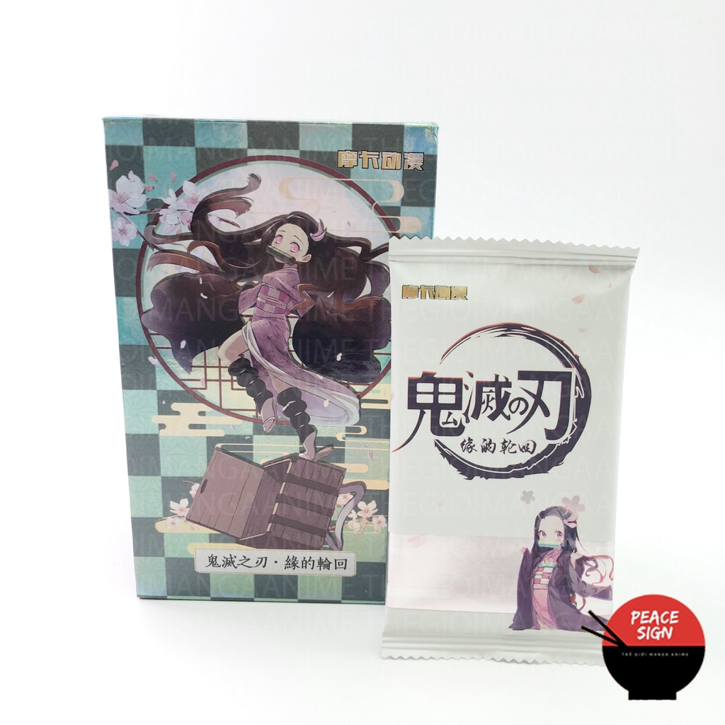 (Mua 1 Tặng 1) Set ảnh thẻ nhân phẩm Kimetsu no yaiba 1 Pack anime chibi sưu tập độc đáo