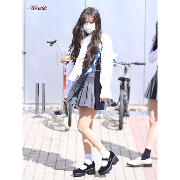 Sẵn😎 giày búp bê  | cao 7cm jennie black pink