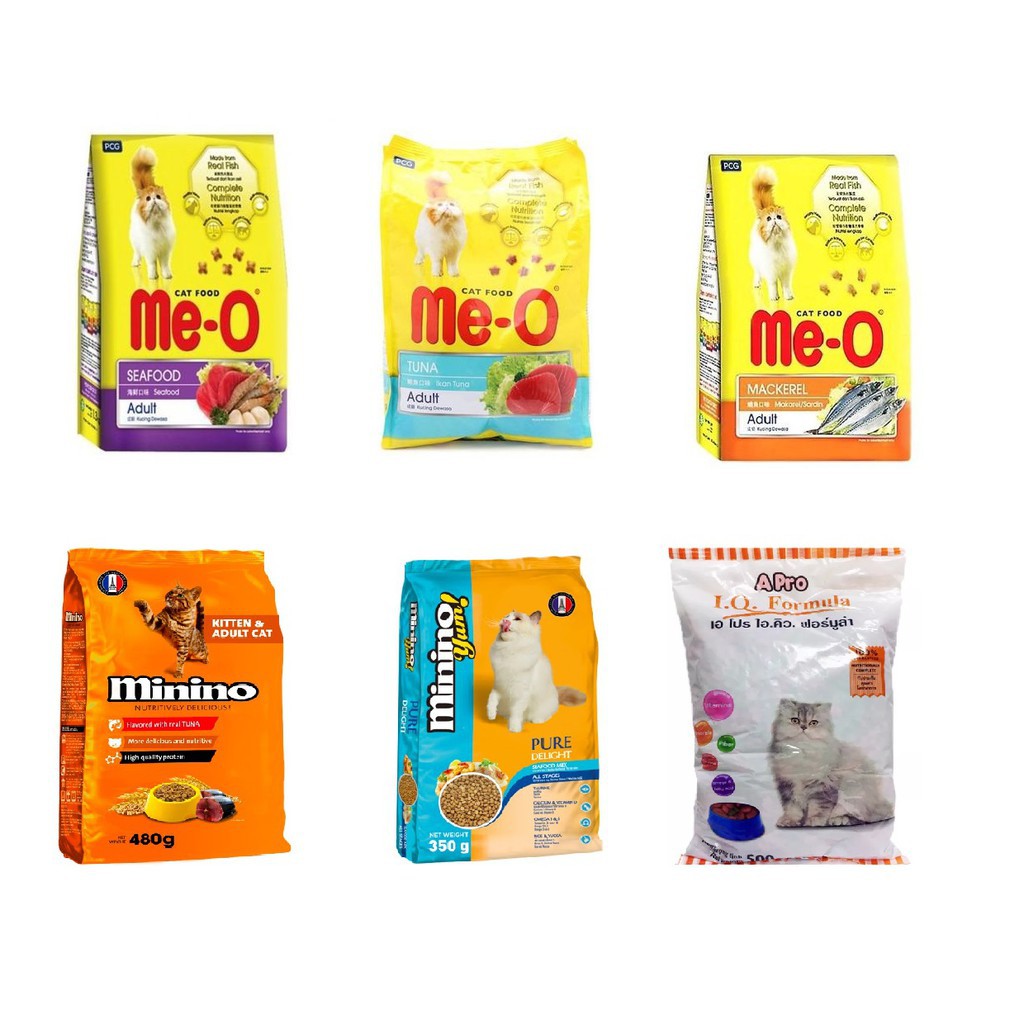 Hanpet.GV- Thức ăn dạng hạt cho mèo (8 loại) Minino- Me- O Apro IQ Catsrang Cat Eye thức ăn khô cho mèo mọi lứa tuổi