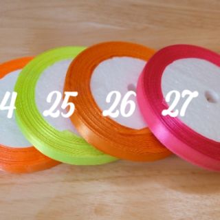 3 Ruy băng lụa satin ribbon 1cm x 22m