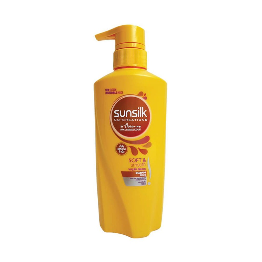 Dầu Gội Đầu Thái Lan Sunsilk Soft &amp; Smooth Chai 450ml (Sunsilk Vàng)