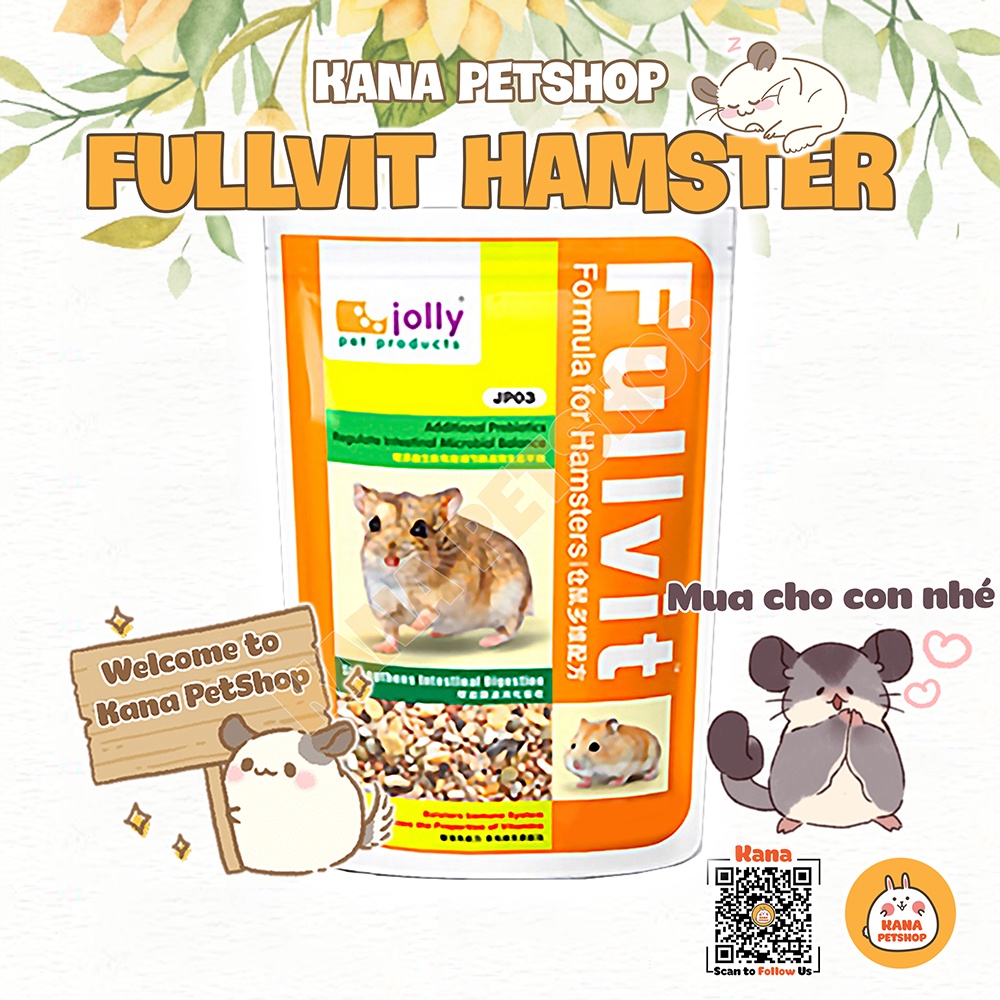 Thức Ăn Hamster FREESHIP Thức Ăn Fullvit Jolly - Hải sản Nhật Dành Cho Hamster