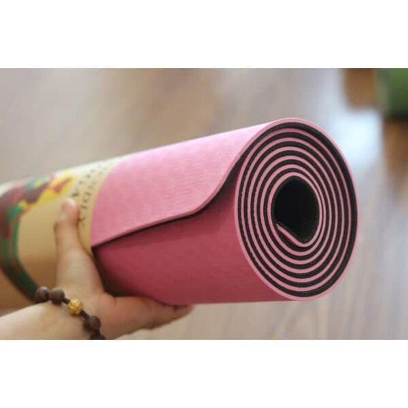 THẢM YOGA CAO CẤP 2 LỚP ( màu ngẫu nhiên)