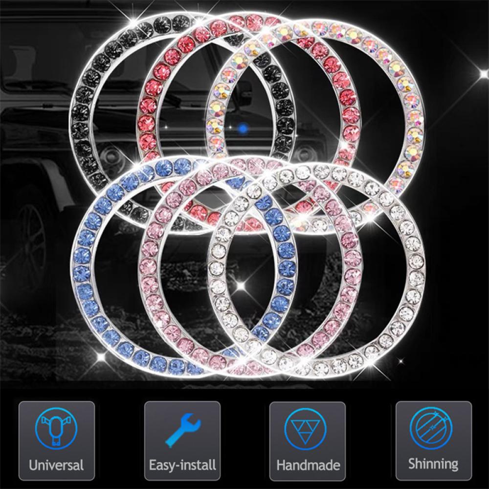 Vòng Đính Đá Trang Trí Nút Khởi Động Xe Hơi SUV M5Q6