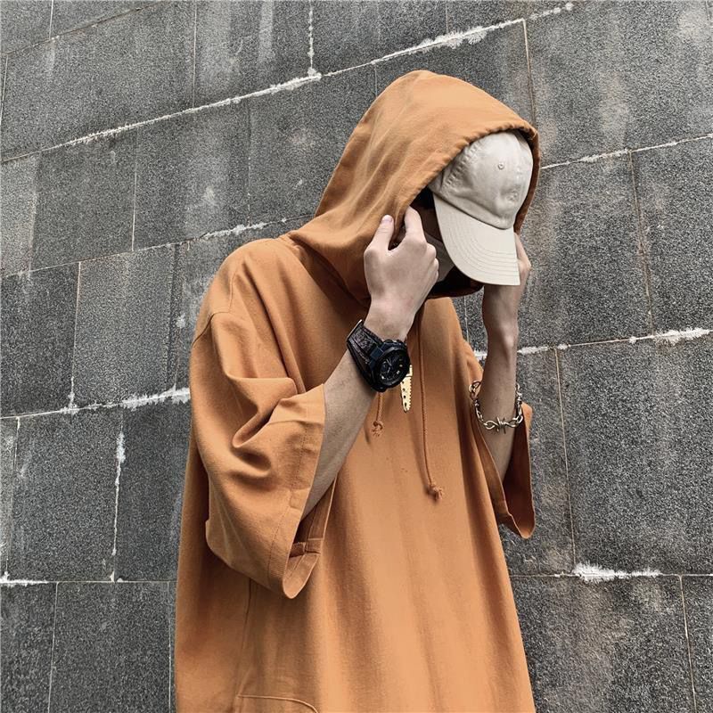 Áo Hoodie Ngắn Tay Form Rộng Phong Cách Năng Động Trẻ Trung Dành Cho Cả Nam Và Nữ