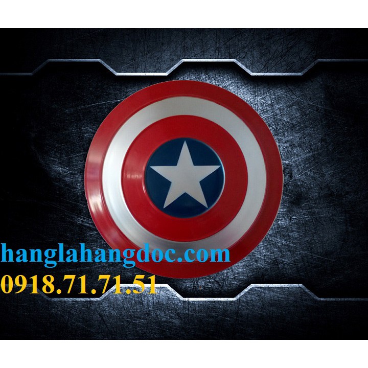 Khiên sắt Captain America có dây đeo tay, tỉ lệ 1:1 như thật (47,5 cm đường kính)