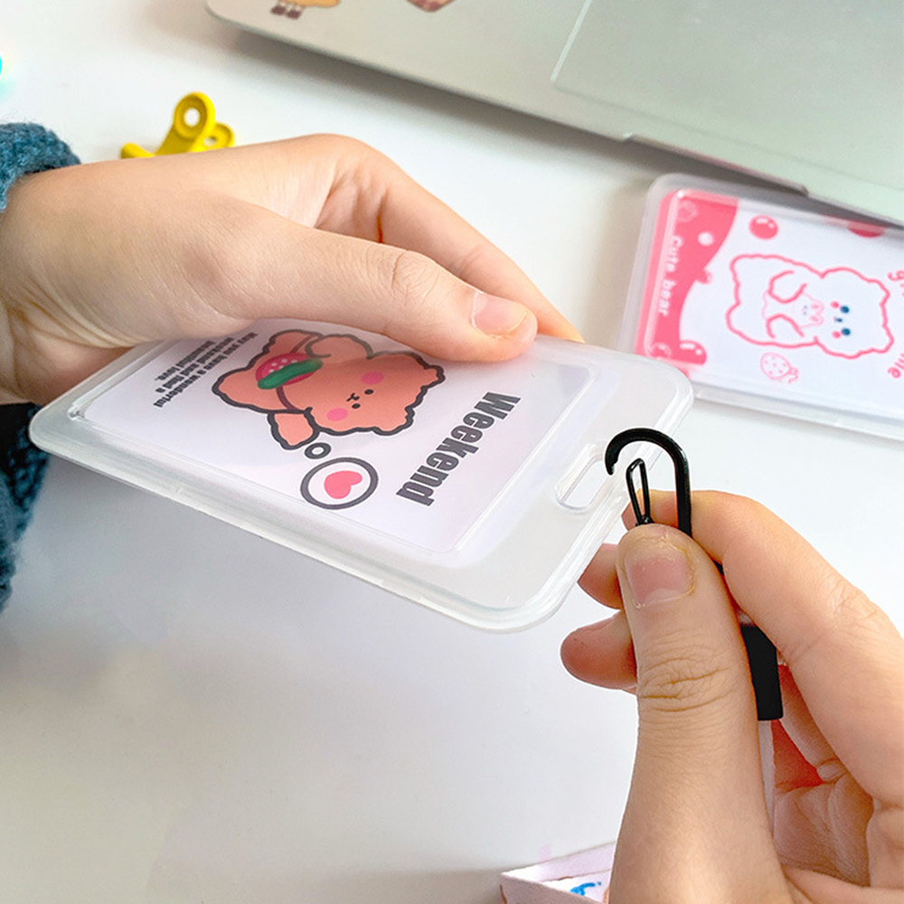 Bao đựng thẻ ID họa tiết hoạt hình có dây đeo thời trang | BigBuy360 - bigbuy360.vn