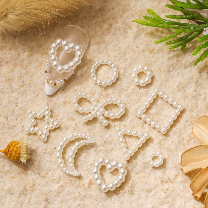 10 Phụ kiện đính móng tay ANNIES ngọc trai trắng sáng ba chiều