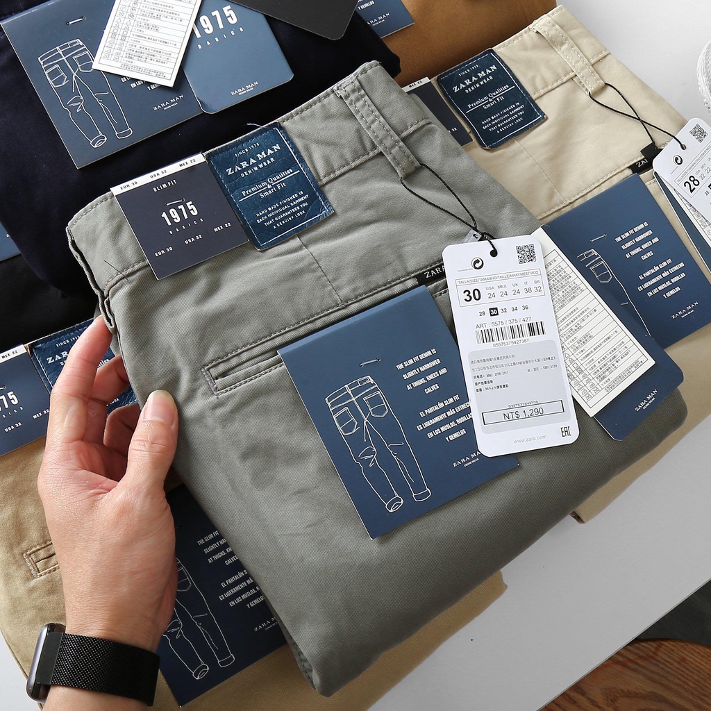 Quần Dài Nam Kaki Co Giãn Slimfit Zara 4