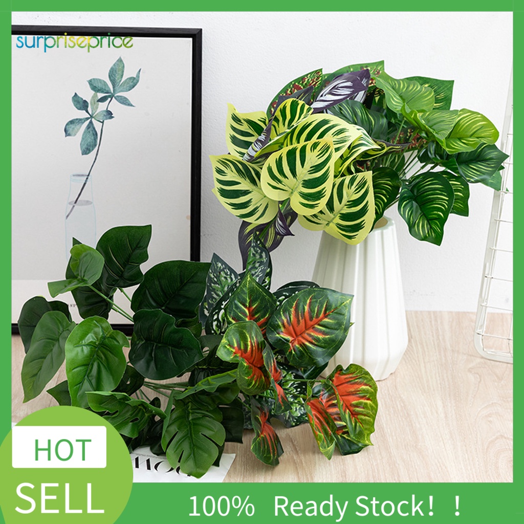 1 Nhánh Cây Nhựa Nhân Tạo Sống Động Nhiều Màu Sắc Trang Trí Nhà Cửa DIY