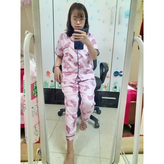 (Ngẫu nhiên) Pizama áo cộc quần dài (40~60kg)