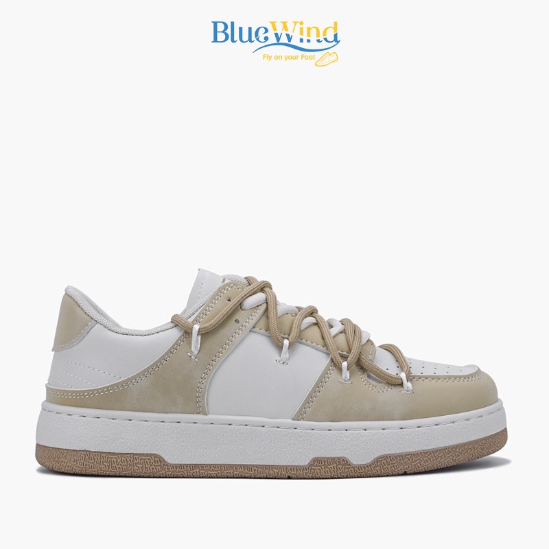 Giày Thể Thao Nữ Màu Basic Chất Liệu Da Mềm BLUEWIND 68790