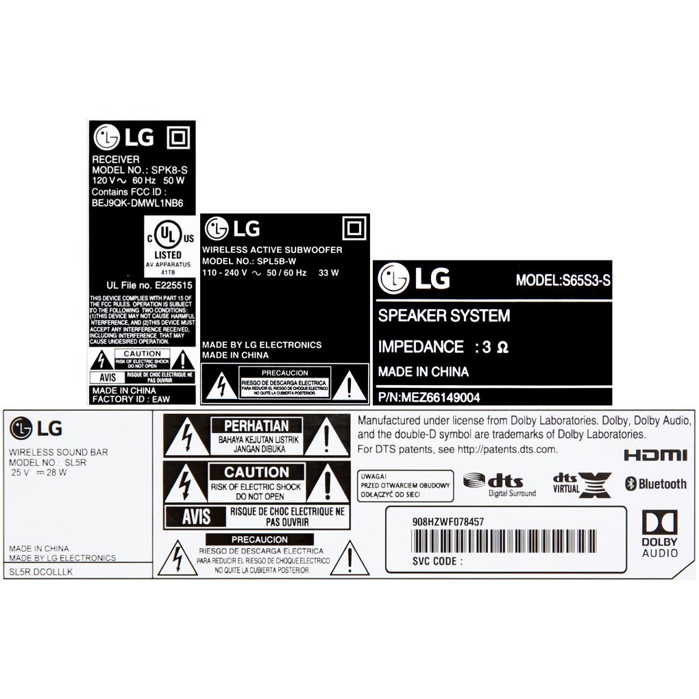 Dàn âm thanh LG 4.1 SL5R 520W