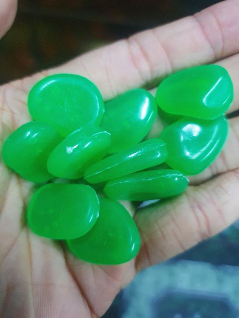 10 VIÊN ĐÁ CỤI DẠ QUANG XANH LÁ ĐẬM TRANG TRÍ HỒ CÁ NON BỘ CHẬU CÂY TRANG TRÍ NHÀ CỬA