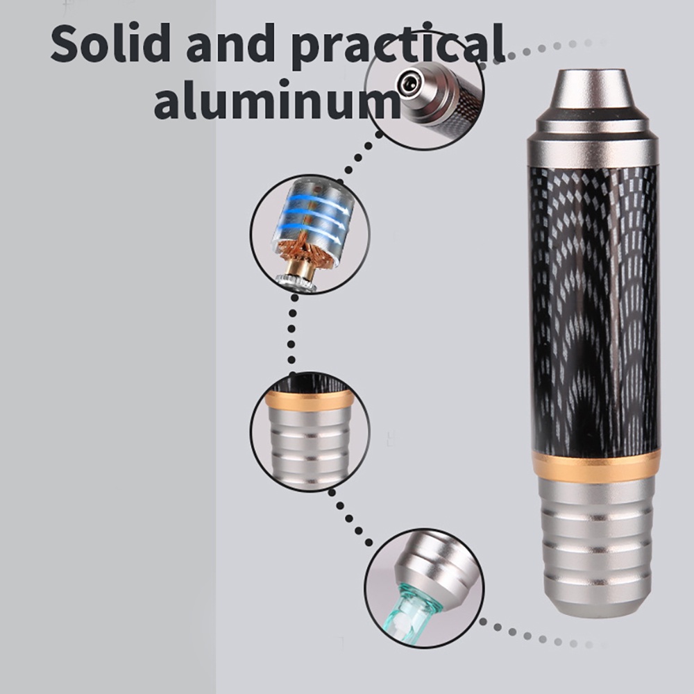 Bộ máy xăm dạng xoay kèm động cơ thụy sĩ không gây tiếng ồn