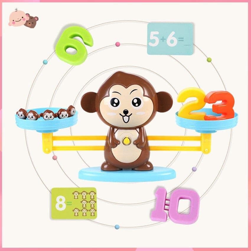 Bộ Đồ Chơi Khỉ Toán Học Cân Bằng Thông Minh Monkey Balance Cho Bé Học Số Đếm Phát Triển Tư Duy