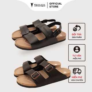 Sandal da, dép da nam đế trấu quai ngang cao cấp sesus