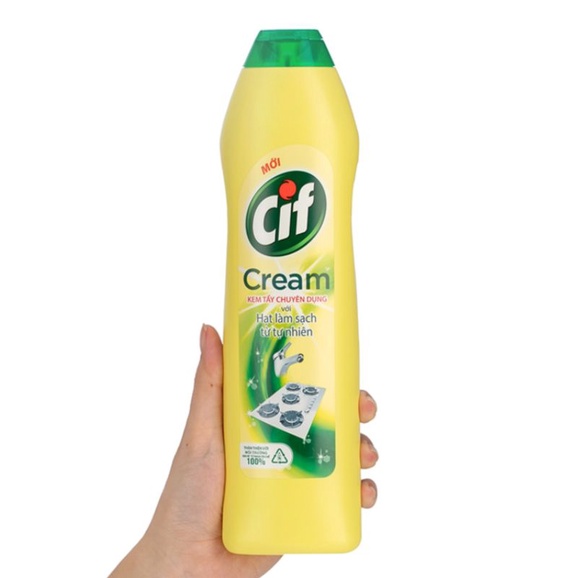 Kem tẩy đa năng Cif hương chanh chai 690g