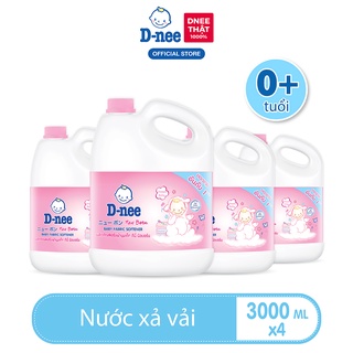 Deal hời  combo 4 nước xả vải d-nee 3000 ml. - happy baby - ảnh sản phẩm 1