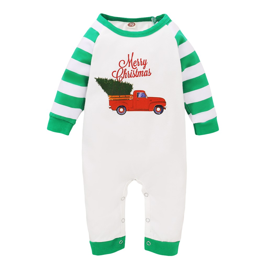 Bộ áo liền quần MIKRDOO tay dài in hình xe hơi hoạt họa phối họa tiết kẻ sọc thời trang cho bé trai sơ sinh