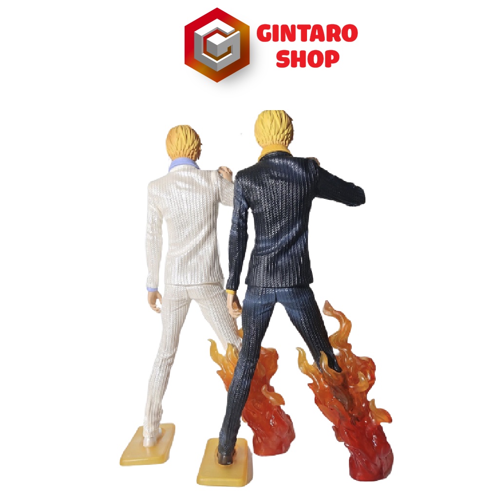 Mô hình One Piece Sanji chân phát ra lửa, Mô hình Sanji cao 32cm trong băng hải tặc mũ rơm GINTARO SHOP