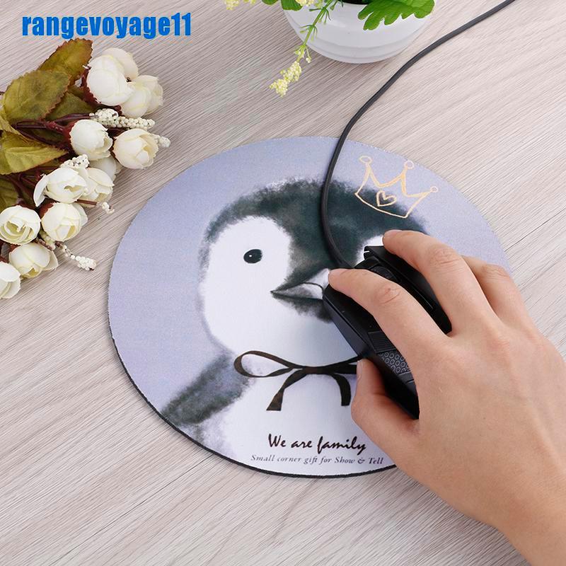 1 Miếng Lót Chuột Cao Su Chống Trượt Hình Tròn Dễ Thương