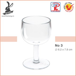[h2kshop.vn] Combo 5 Ly Rượu No3 Nhựa Trong Acrylic Cao Cấp Fataco Việt Nam