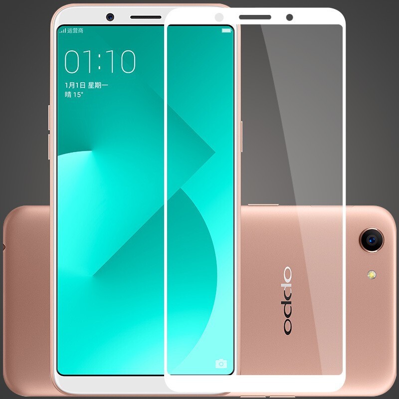 Kính cường lực bảo vệ toàn màn hình có viền màu cho OPPO A83