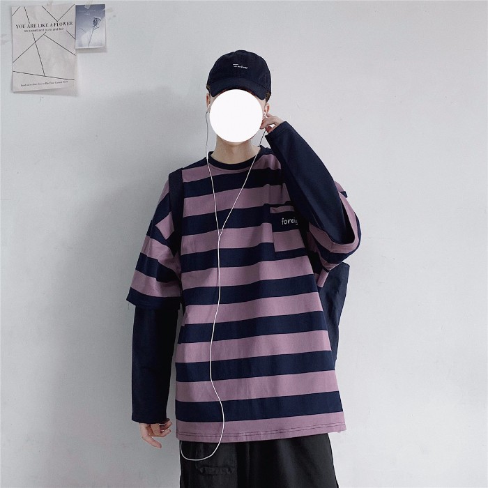 Áo tay dài kẻ sọc phong cách Hàn Quốc hợp thời trang cho nữ | BigBuy360 - bigbuy360.vn