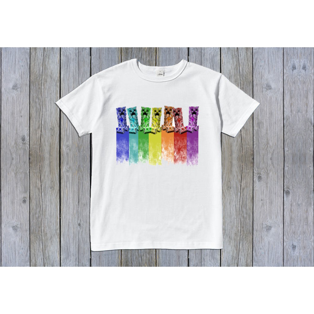 Áo thun Minecraft Colourful
