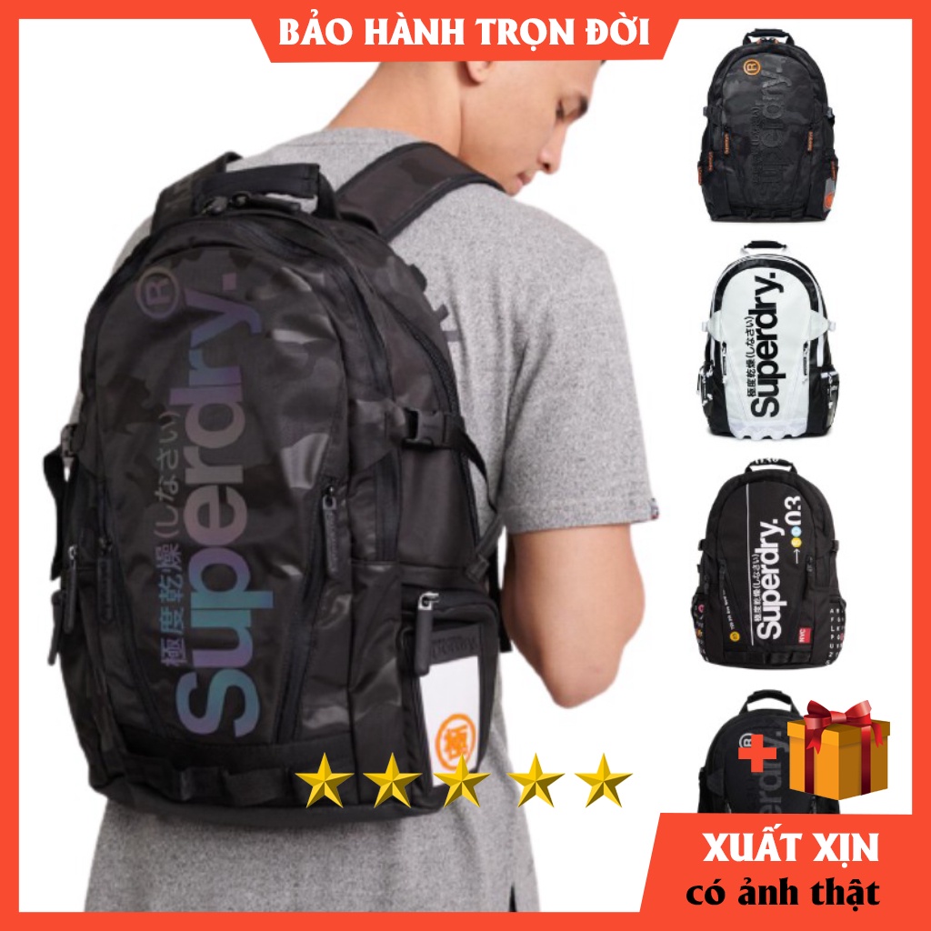 XIN Balo Laptop Superdry Buff Tarp Balo Đi Làm Đi Học Du Lịch Chống Nước Ngăn Laptop Chống Sốc 15.6 inch Bảo Hành 12th