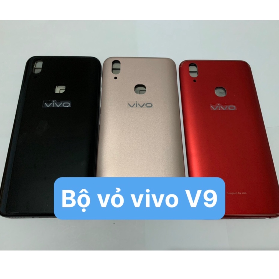Bộ vỏ điện thoại full zin Vivo V9 / Y85A ( dùng chung) - bộ gồm lưng, sường, phím bấm, kính camera