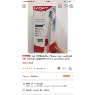 Bàn chải điện Colgate ProClinical Deep Clean 250+