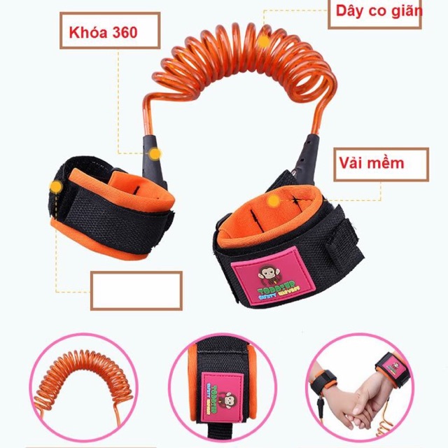 Dây dắt bé chống lạc