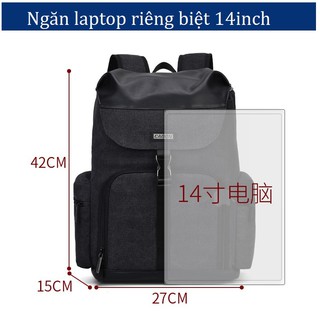 Balo máy ảnh Caden/Cwatcun M8.