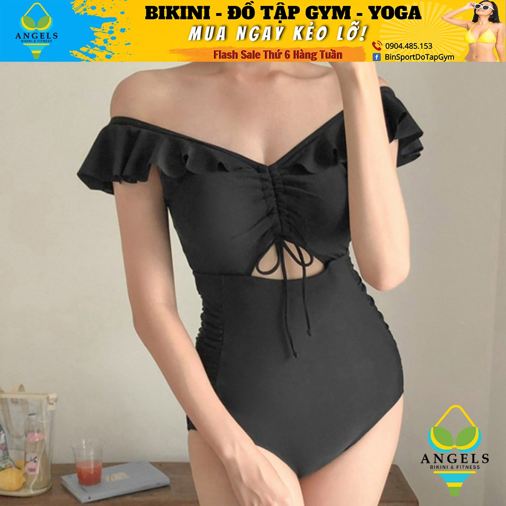 Bikini,Bộ Đồ Bơi Body Trễ Vai Đen,Hàng Nhập Đủ Size M L XL, BHN014 [ Giá Sỉ ] | BigBuy360 - bigbuy360.vn