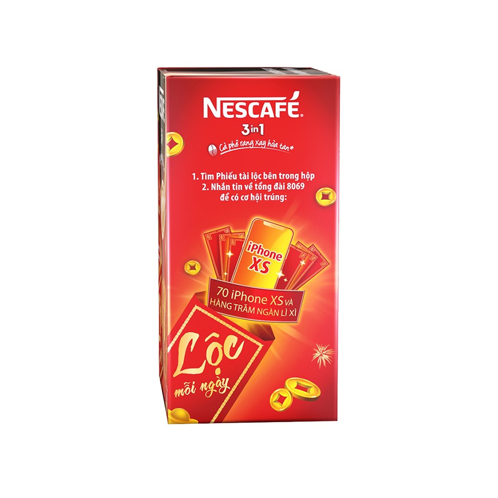 Cà phê sữa NesCafé 3 in 1 đậm đà hài hòa 340g