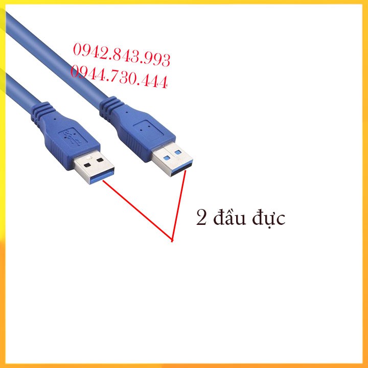 Dây usb 2 đầu đực loại xịn dài 1.5m