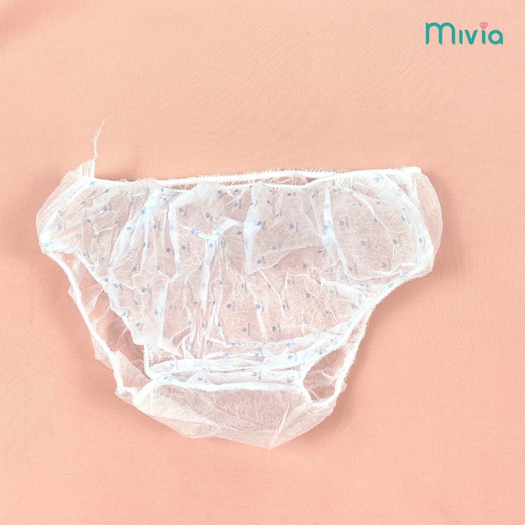 Quần lót giấy, quần lót mặc 1 lần set 5 cho mẹ freesize