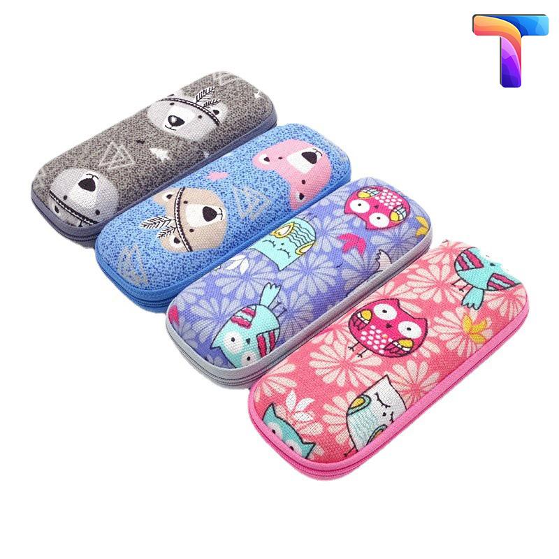 Hộp kính trẻ em dây kéo [ giao màu ngẫu nhiên ] [Có sẵn] [Ảnh thật]