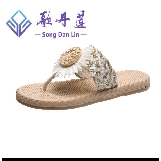 Dép đế cói xỏ ngón hoa cúc