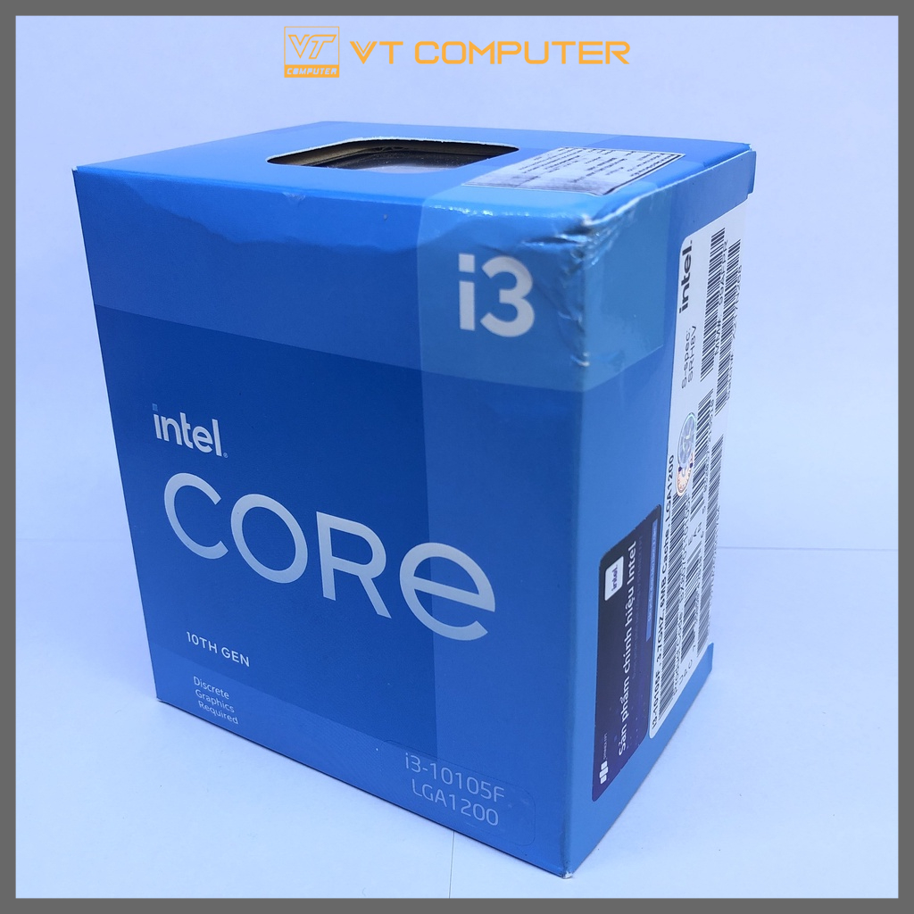 CPU Intel Core i3 10105F / 10105  Full Box / Bảo Hành 36 Tháng