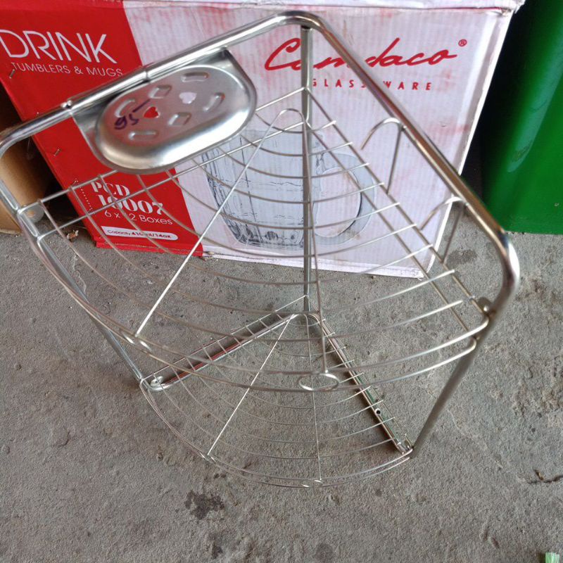 bachhoagiabao kệ góc inox kt (26x26x43)