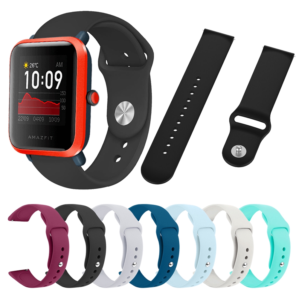 Dây Đeo Silicon Thể Thao Cho Đồng Hồ Thông Minh Huami Amazfit Bip 1s /COLMI P8/ Amazfit Gts / Bip Lite