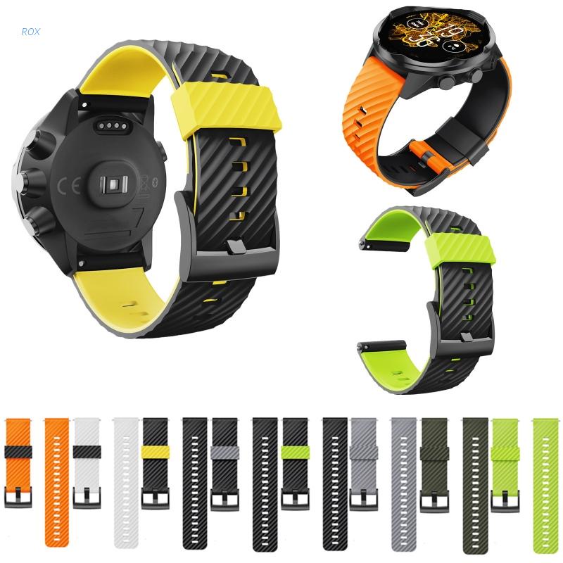 Dây đeo đồng hồ bằng silicone cao su 24mm cho Suunto- 7/ 9/ Baro Hr D5