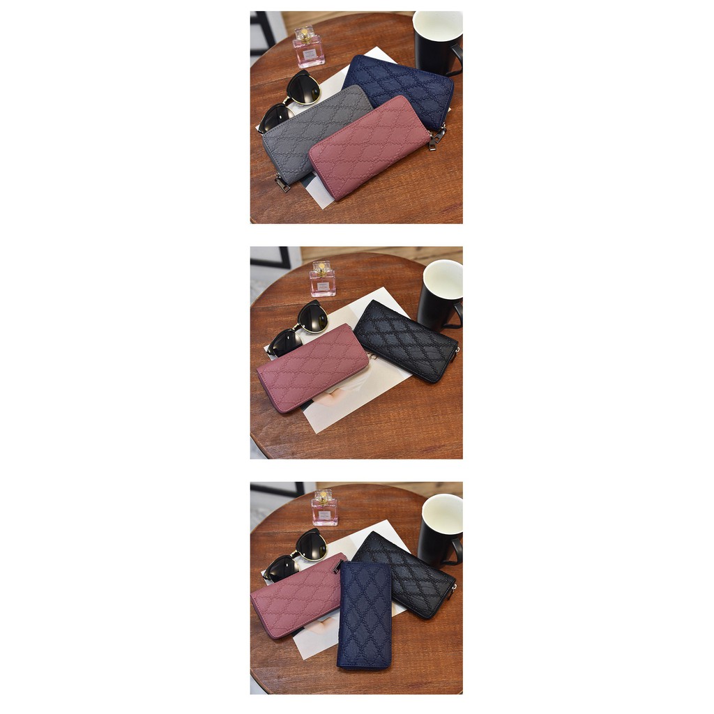 Ví nữ dài Vituni bóp cầm tay nữ đẹp họa tiết trám cao cấp VN39 | BigBuy360 - bigbuy360.vn