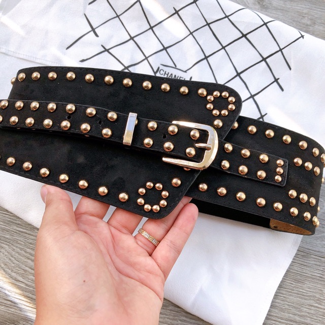 Đai váy bản to,đính đá,da nhung | BigBuy360 - bigbuy360.vn