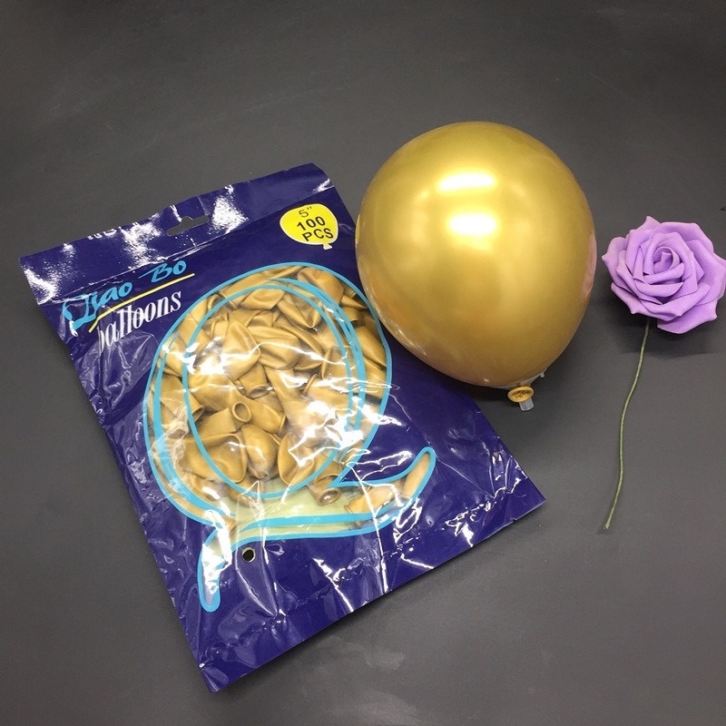 Set 10 Bong BóNg Cao Su 5 Inch NhiềU MàU SắC Trang Trí TiệC CướI