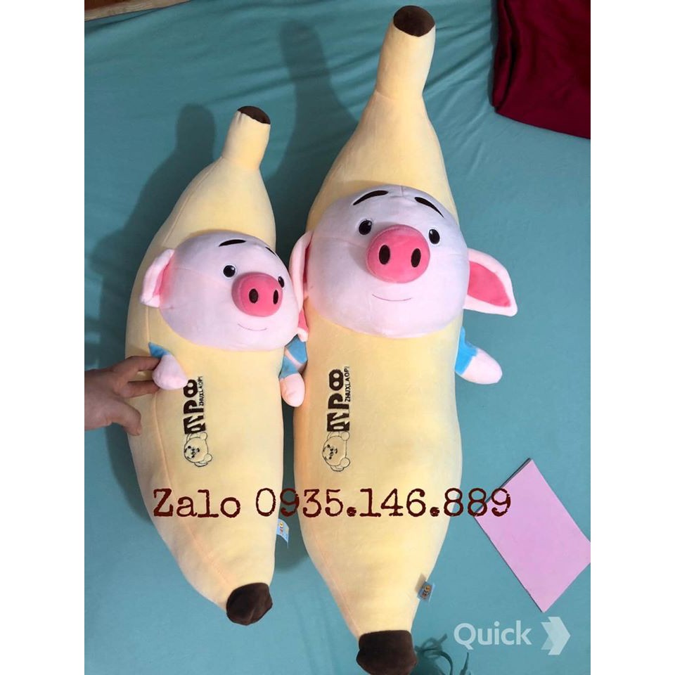 Gối ôm chuối mặt heo